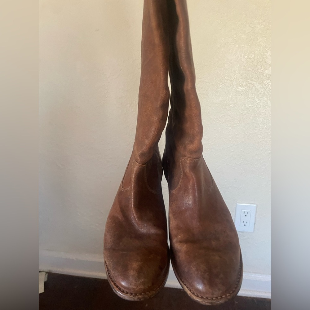 Frye Brown Heeled Boots - Picture 4 of 5